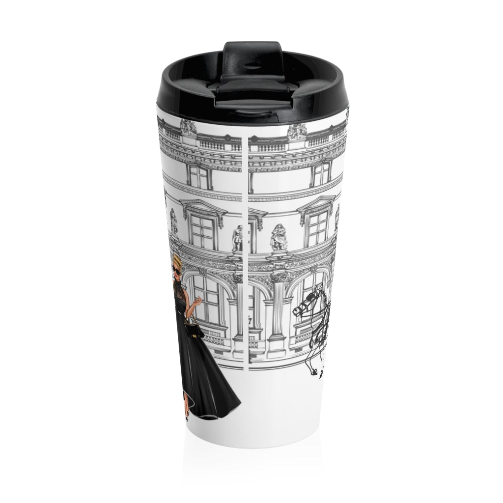 VICTORIA STAINLESS STEEL TRAVEL MUG