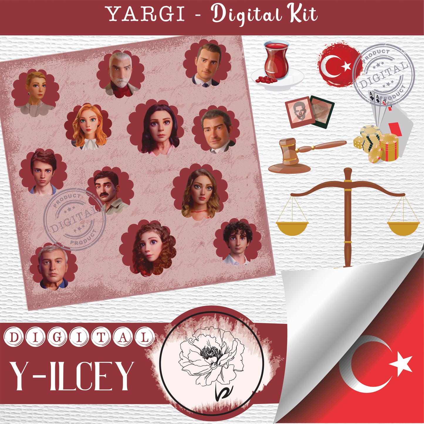PRINTABLE - YARGI ILCEY DIGITAL KIT