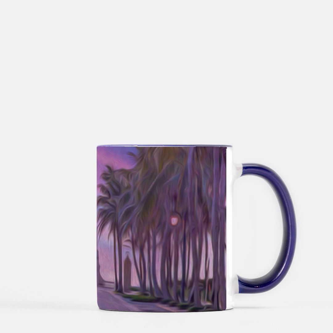 Worth Ave Mug 11 oz. (Dark Blue + White)