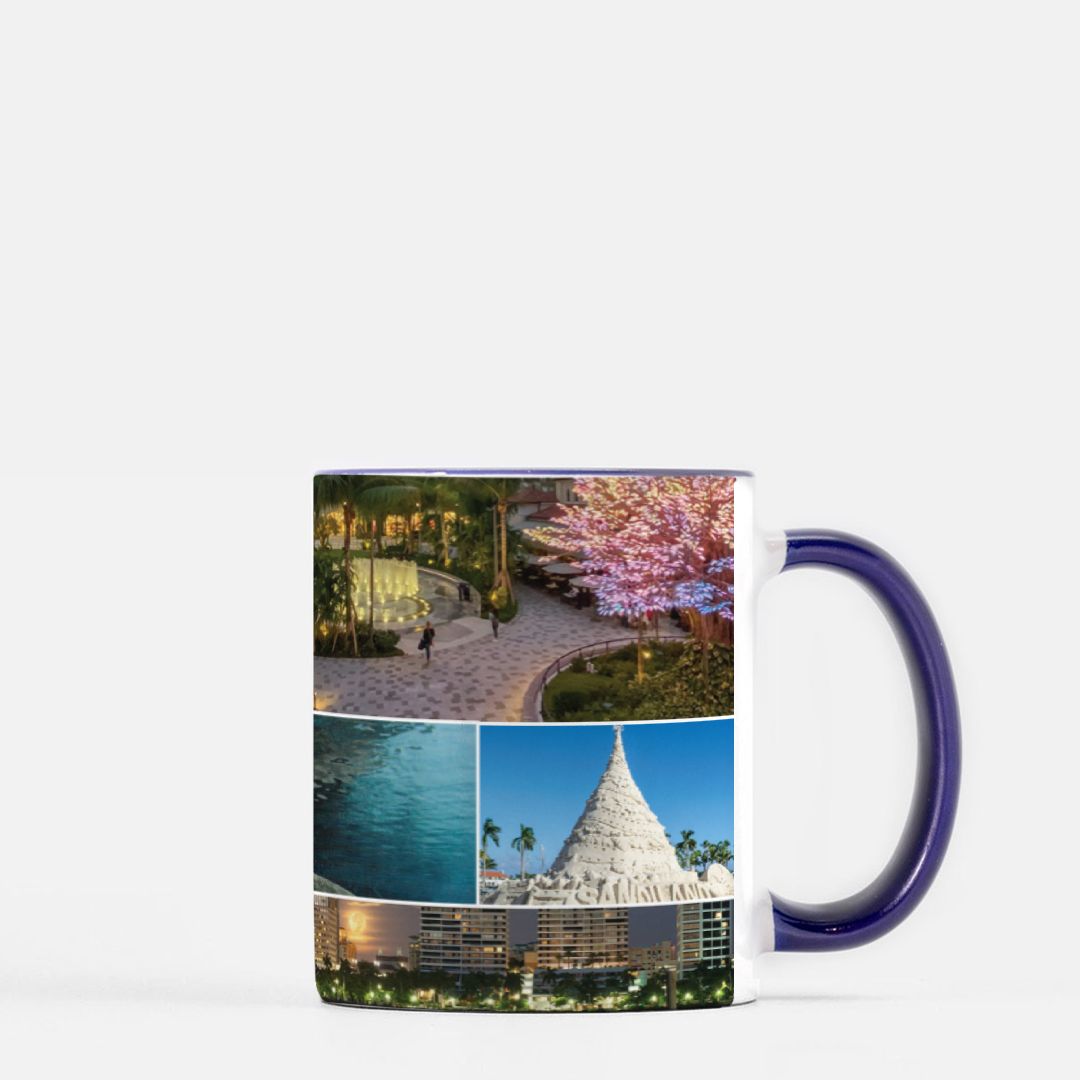West Palm Beach Mug 11 oz. (Dark Blue + White)
