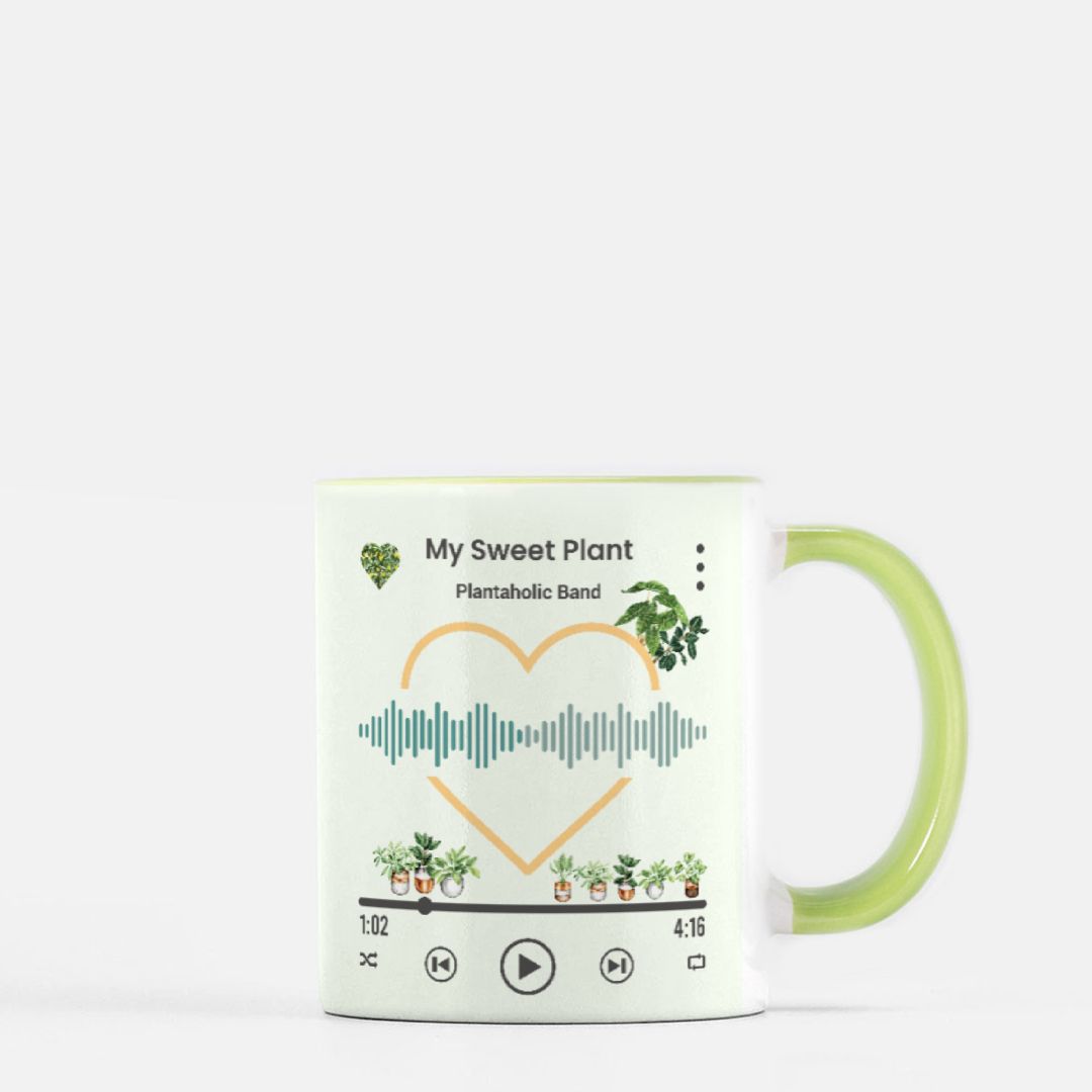 HOYAHOLIC PLAYLIST MUG 11 oz. (Green + White)