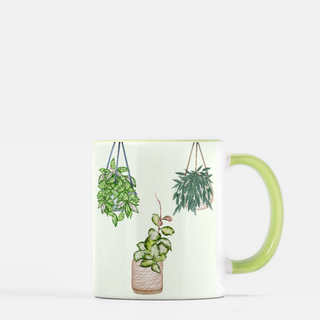 HOYAHOLIC Never Enough Hoyas Mug 11 oz. (Green + White)