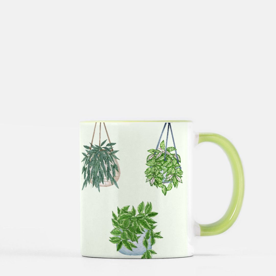 HOYAHOLIC Never Enough Hoyas Mug 11 oz. (Green + White)