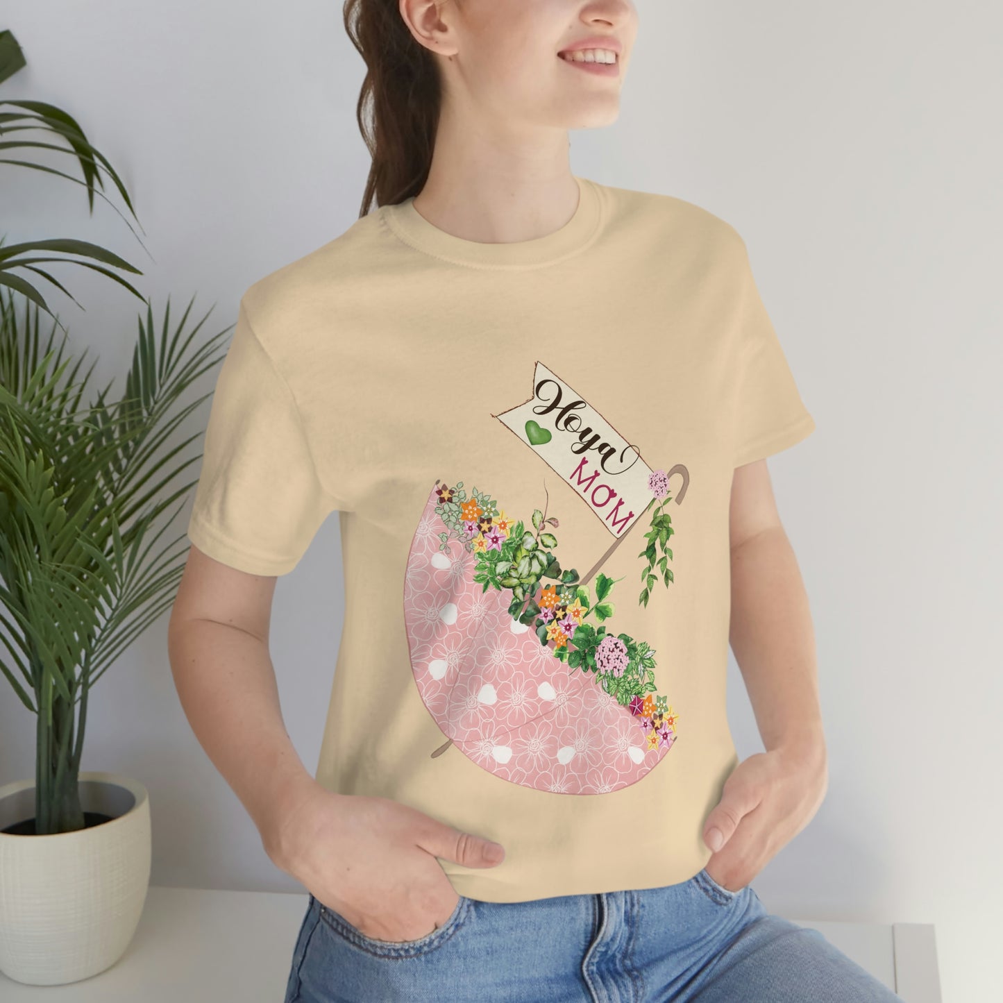 HOYAHOLIC PINK UMBRELLA SHORT SLEEVE TEE