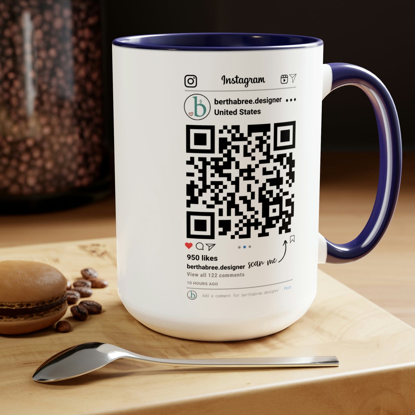 INSTAGRAM PERSONALIZED MUG 15oz