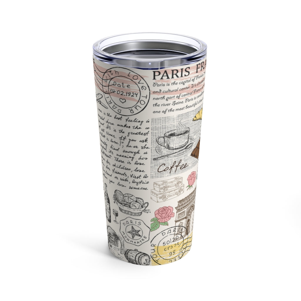 PARIS LAMOUR BONJOUR TUMBLER 20oz