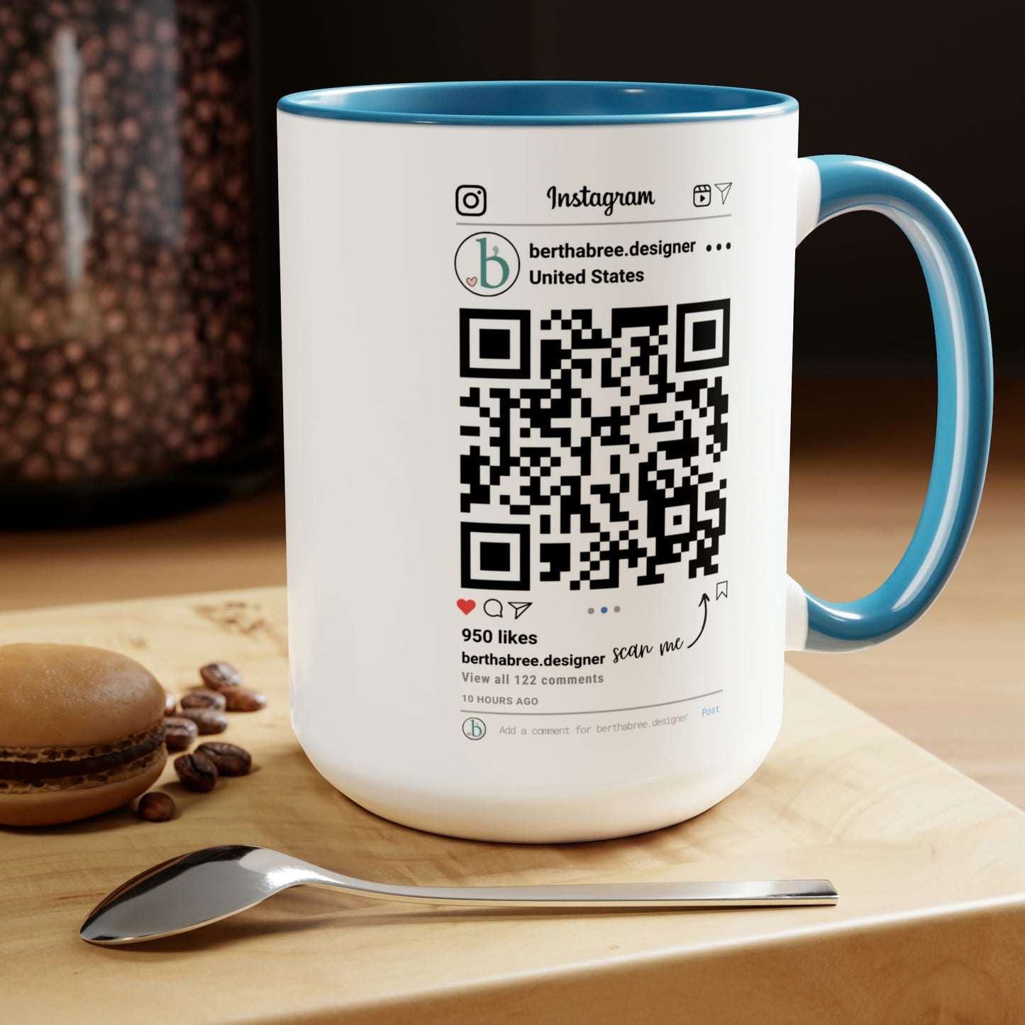 INSTAGRAM PERSONALIZED MUG 15oz