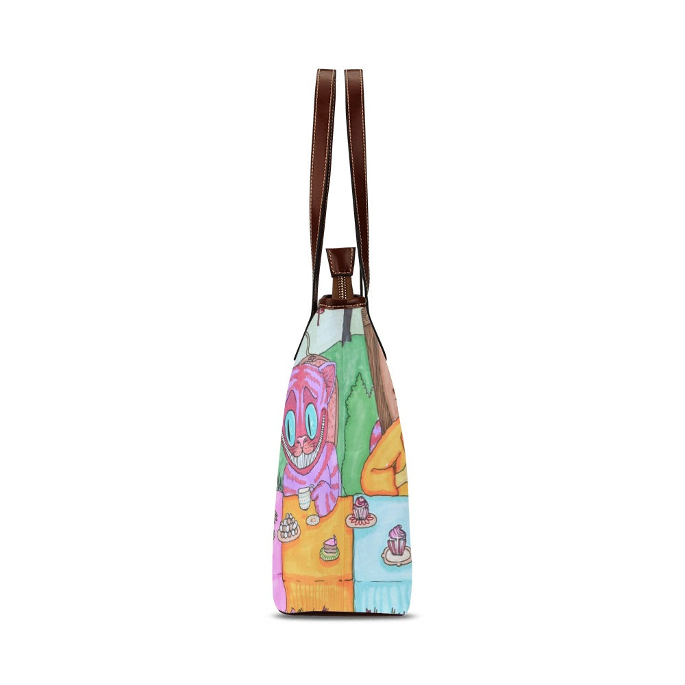 ALICE - WHITE QUEEN & T&t & CHESHIRE CAT THE BOOK TOTE