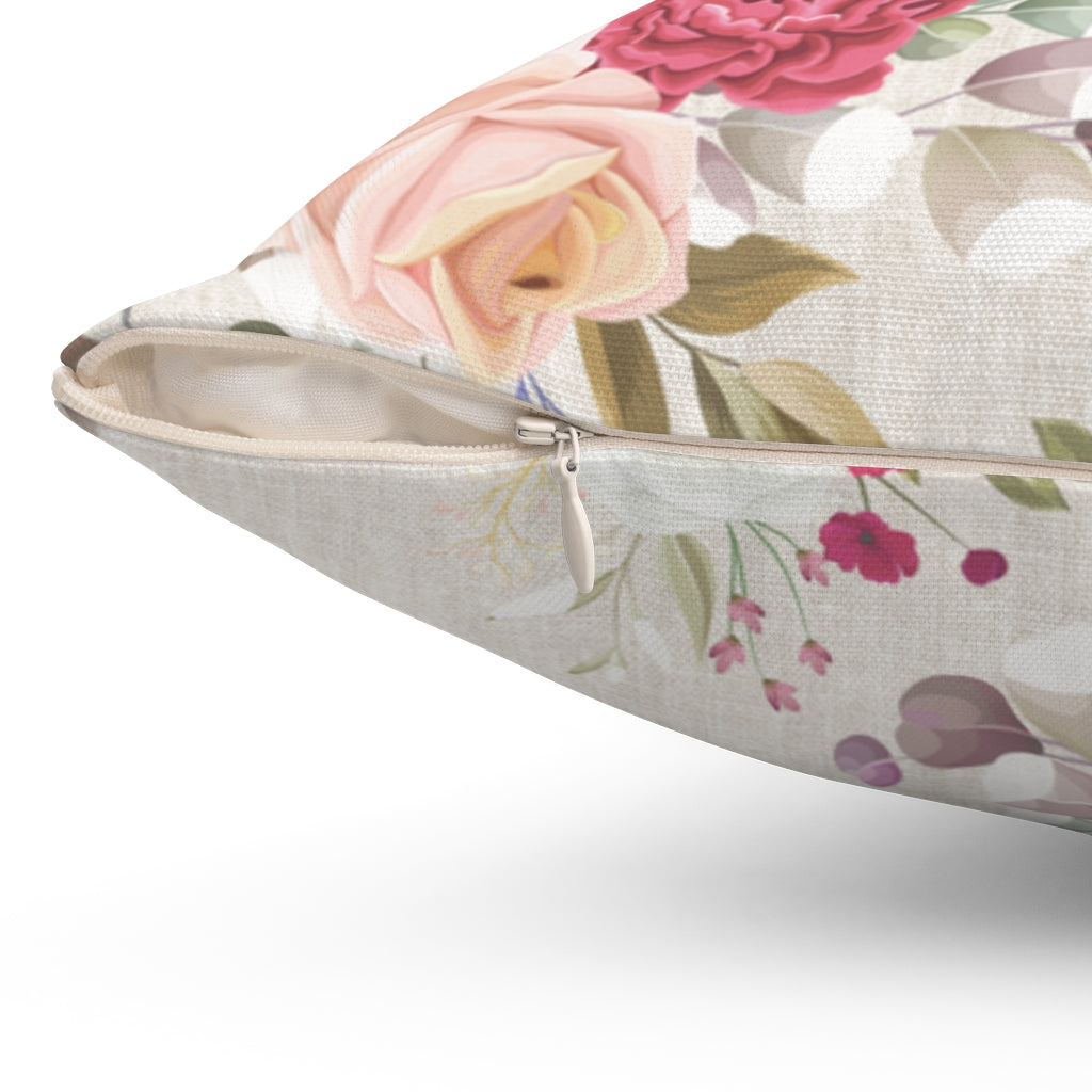 SHABREE SPRING ROSE CUSHION