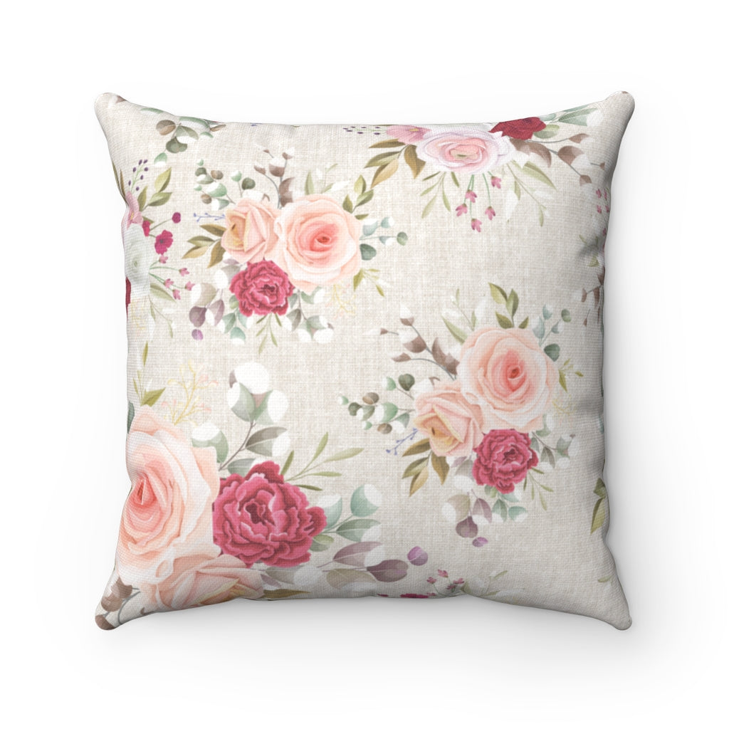 SHABREE SPRING ROSE CUSHION
