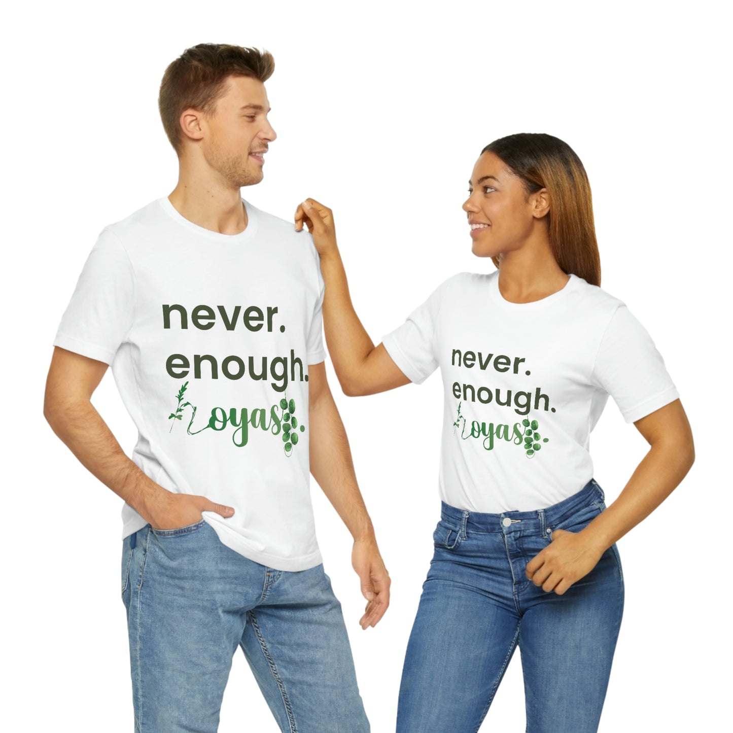 HOYAHOLIC NEVER ENOUGH HOYAS SHORT SLEEVE TEE