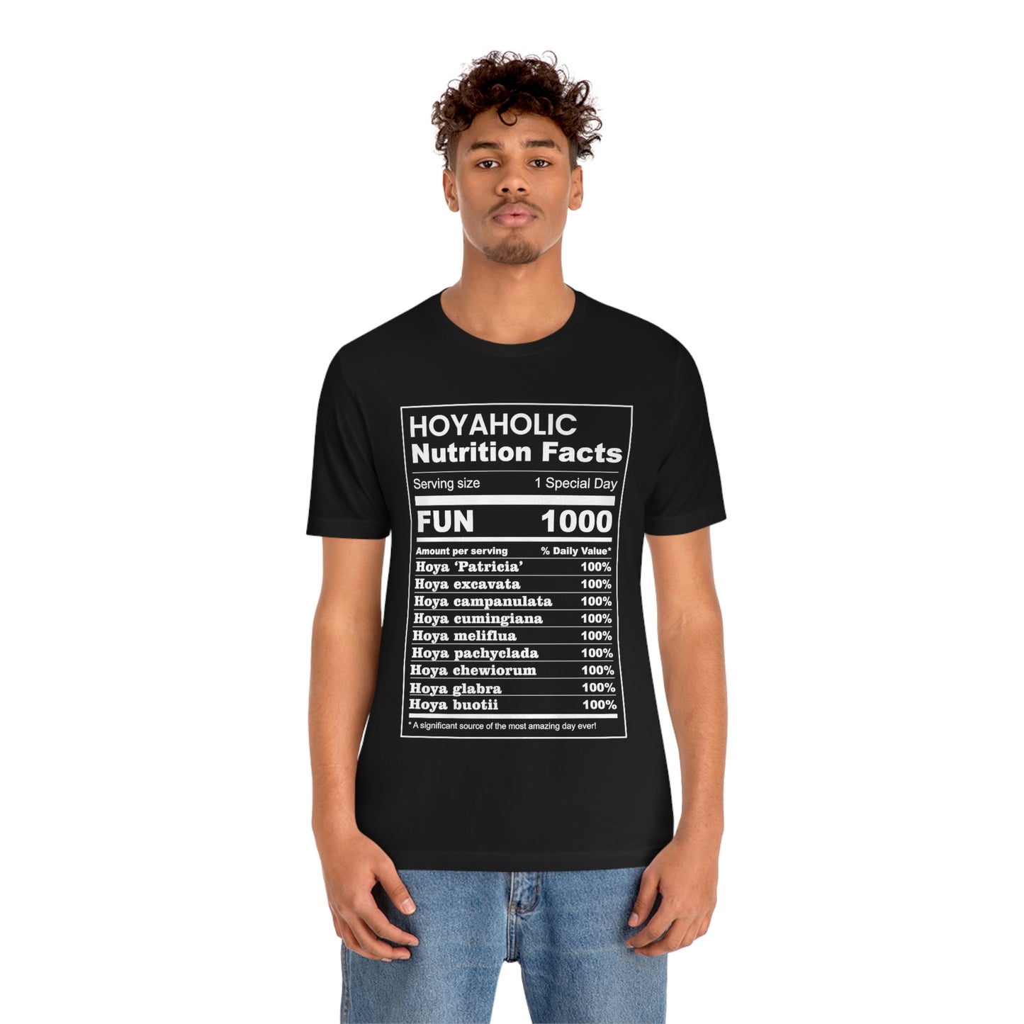 HOYAHOLIC NUTRITION FACTS SHORT SLEEVE TEE