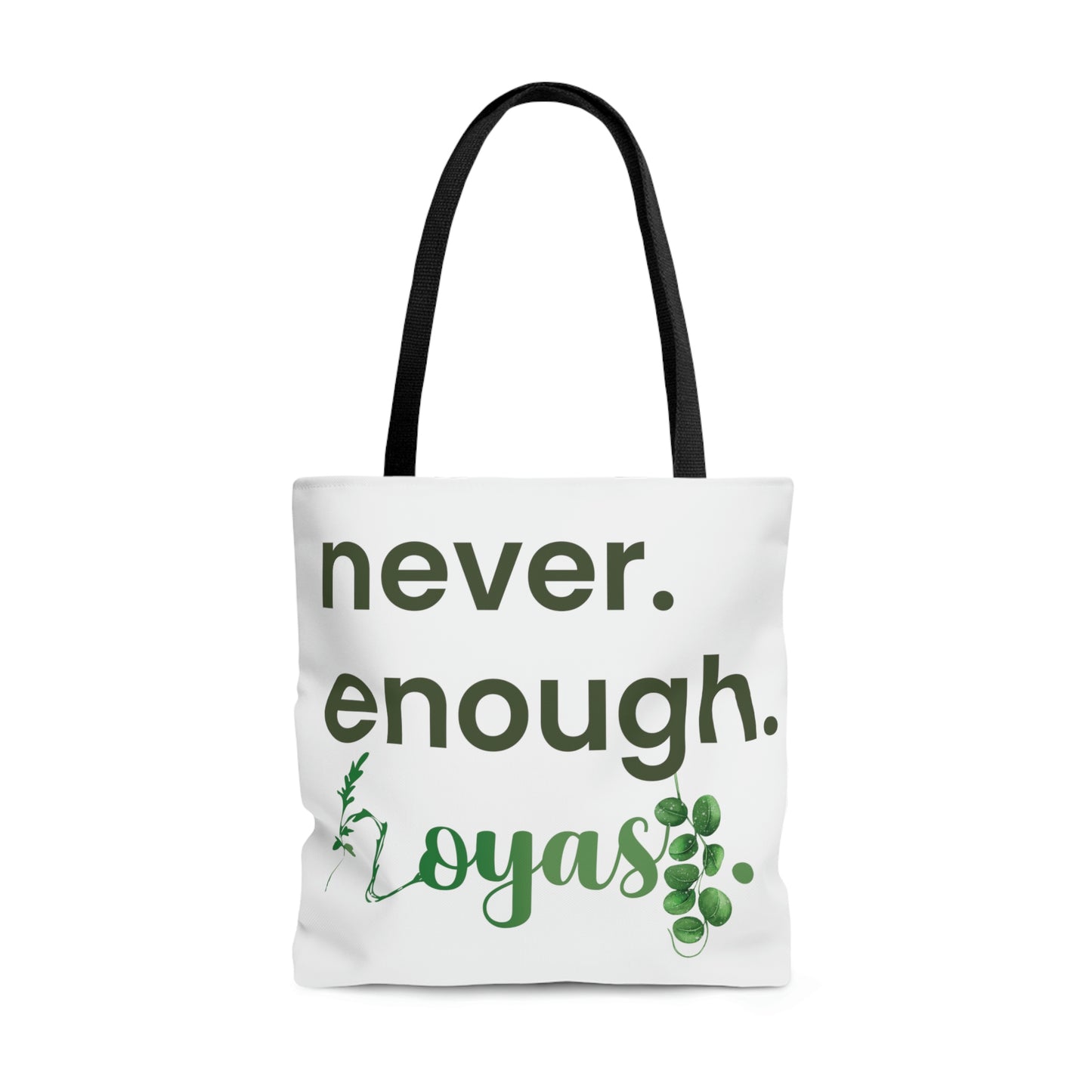 HOYAHOLIC NEVER ENOUGH HOYAS TOTE BAG