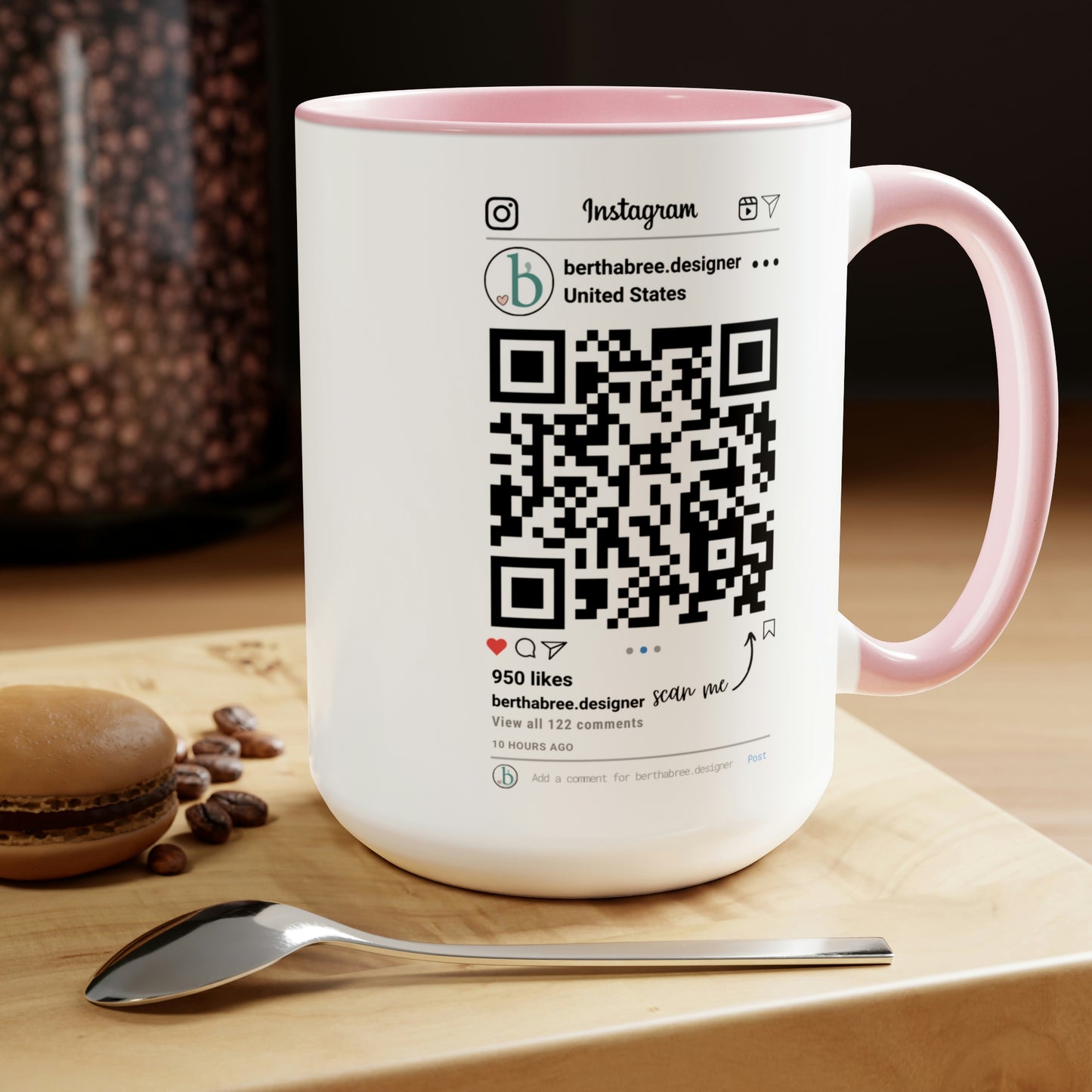 INSTAGRAM PERSONALIZED MUG 15oz
