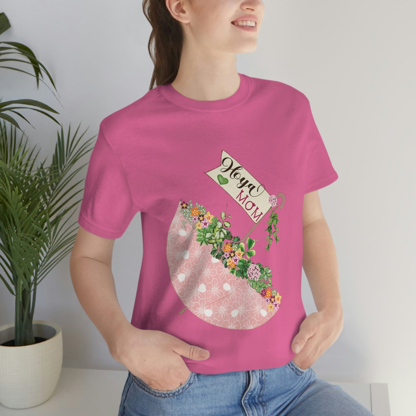 HOYAHOLIC PINK UMBRELLA SHORT SLEEVE TEE