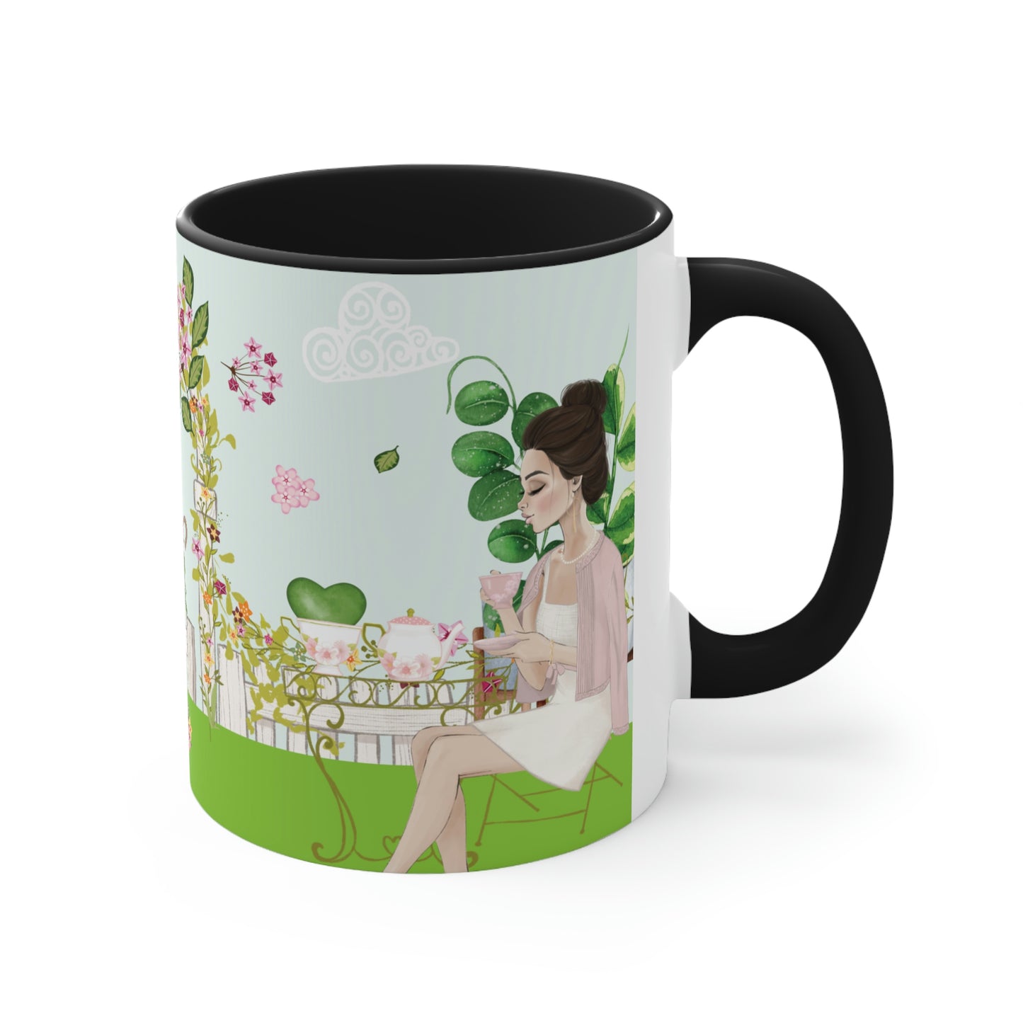HOYAHOLIC HIGH TEA GARDEN TWO-TONE MUG 11oz