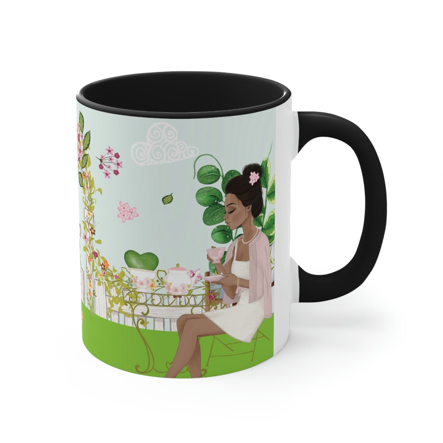 HOYAHOLIC HIGH TEA GARDEN TWO-TONE MUG 11oz