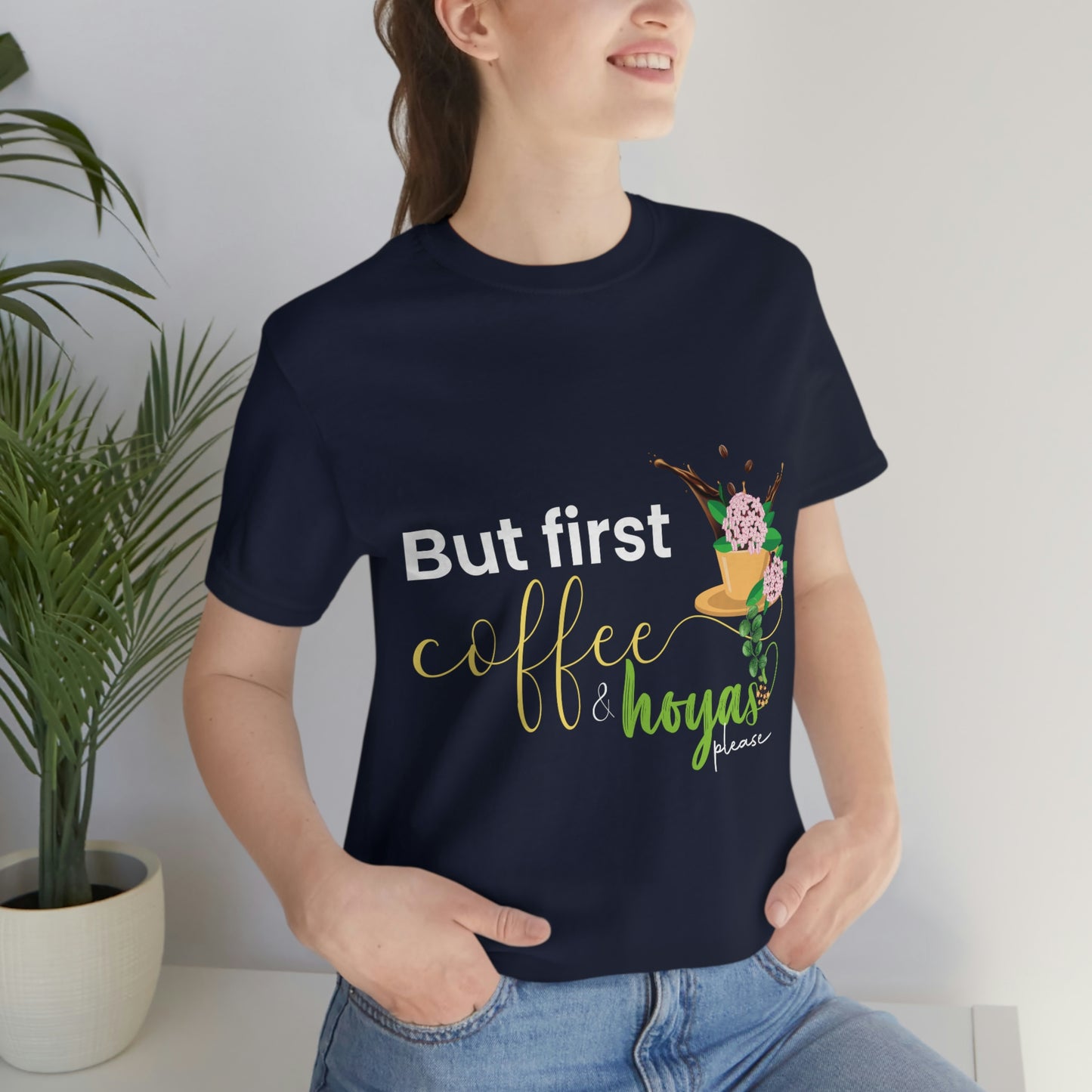 HOYAHOLIC BUT FIRST COFFEE & HOYAS PLEASE SHORT SLEEVE TEE