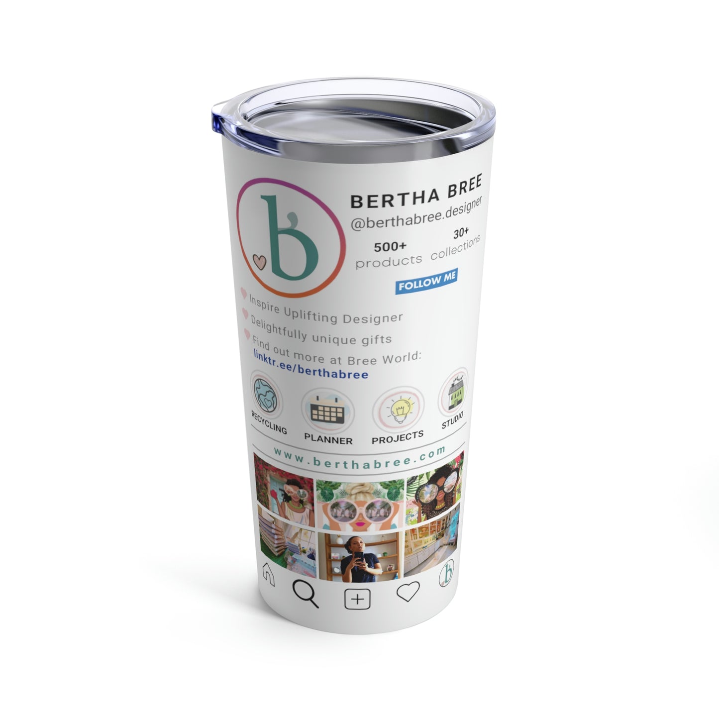 INSTAGRAM PERSONALIZED TUMBLER 20oz