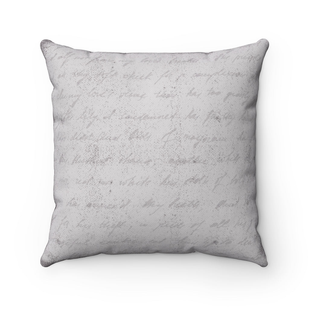 YARG WHITE HANDWRITTING CUSHION