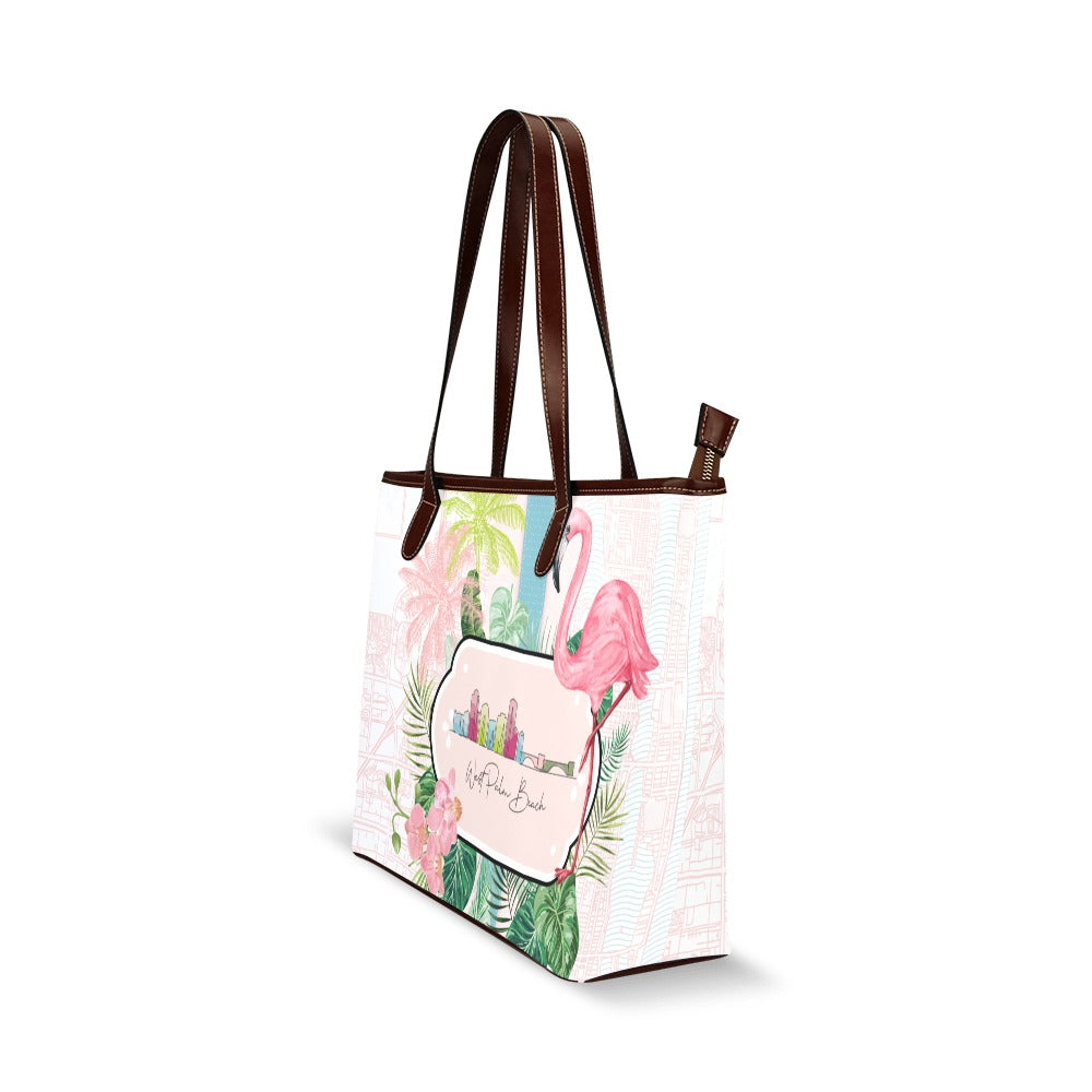 FLAMINGO PALM BEACH BOOK TOTE
