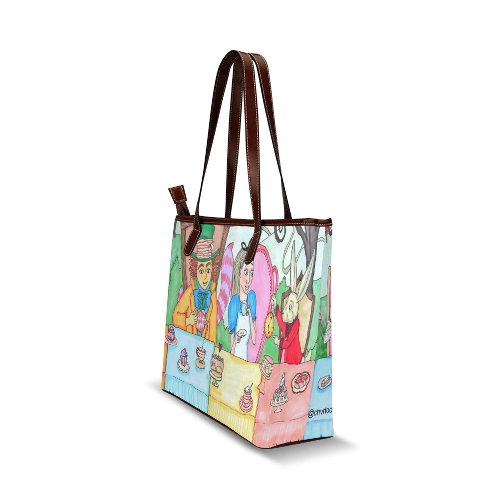 ALICE - WHITE QUEEN & T&t & CHESHIRE CAT THE BOOK TOTE