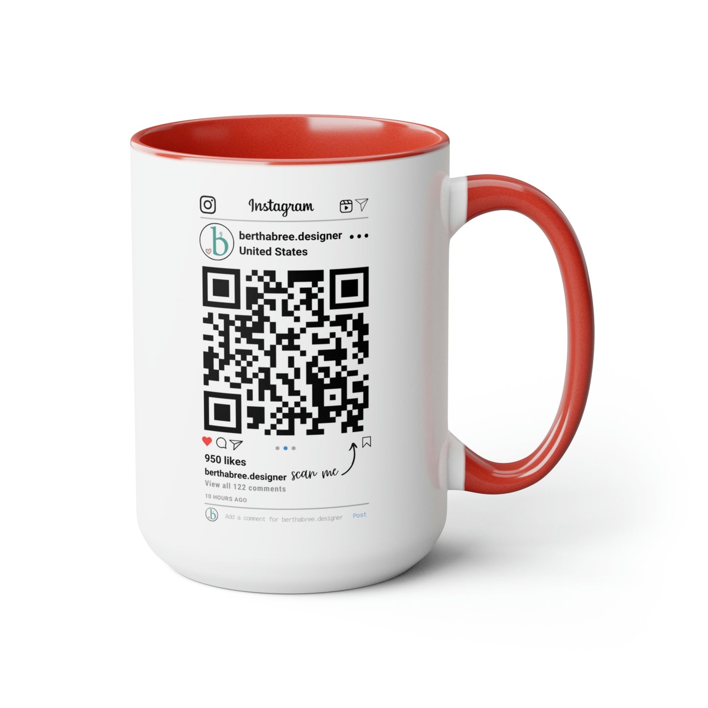 INSTAGRAM PERSONALIZED MUG 15oz