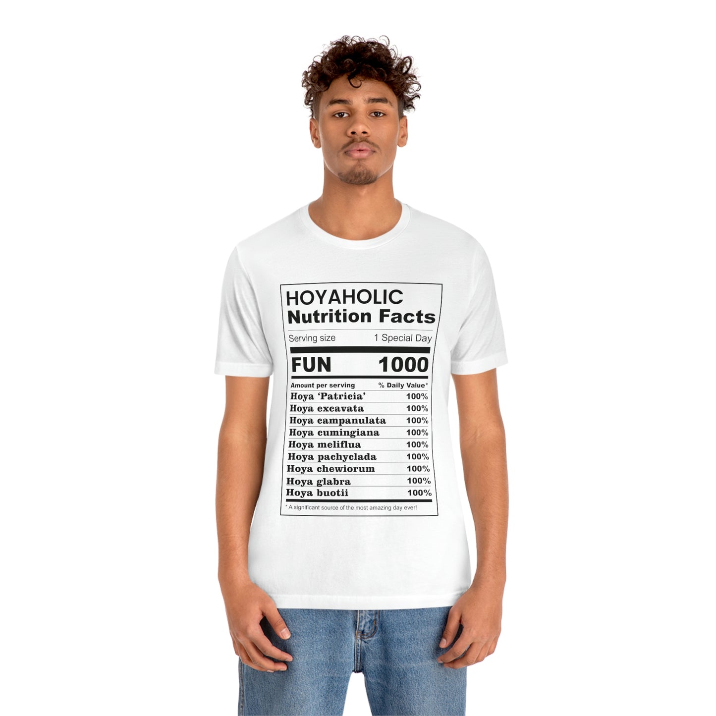 HOYAHOLIC NUTRITION FACTS SHORT SLEEVE TEE