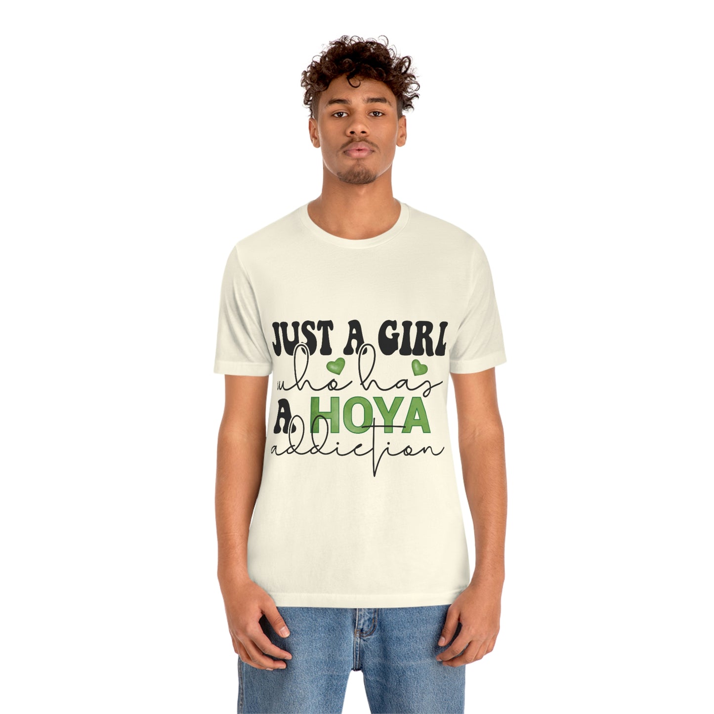 HOYAHOLIC JUST A GIRL WHO HAS A HOYA ADDICTION SHORT SLEEVE TEE
