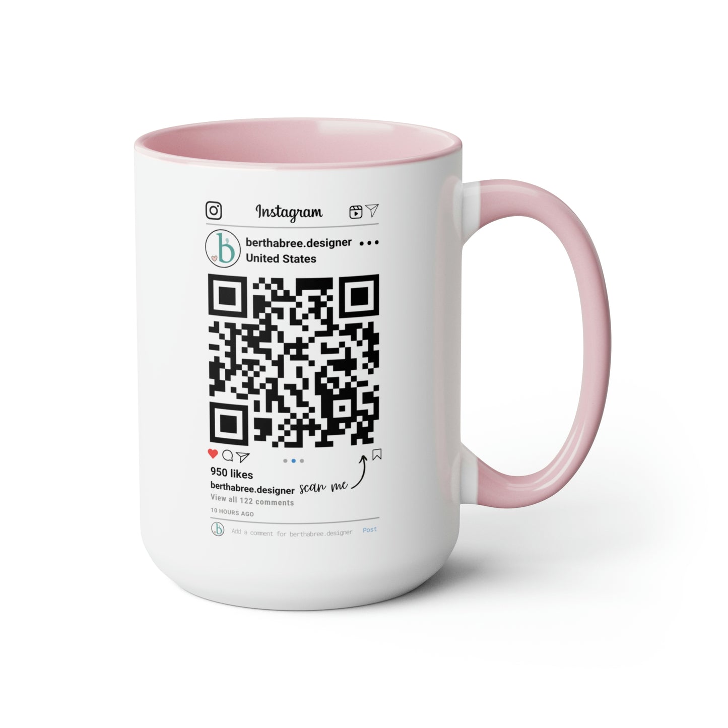 INSTAGRAM PERSONALIZED MUG 15oz