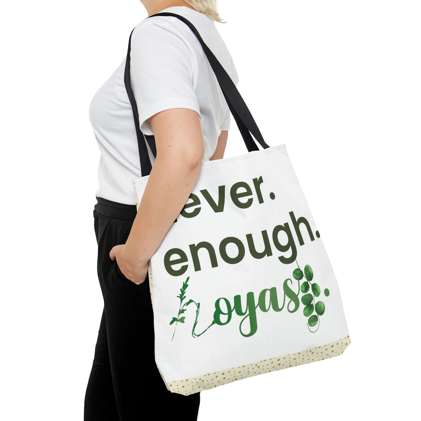 HOYAHOLIC NEVER ENOUGH HOYAS TOTE BAG