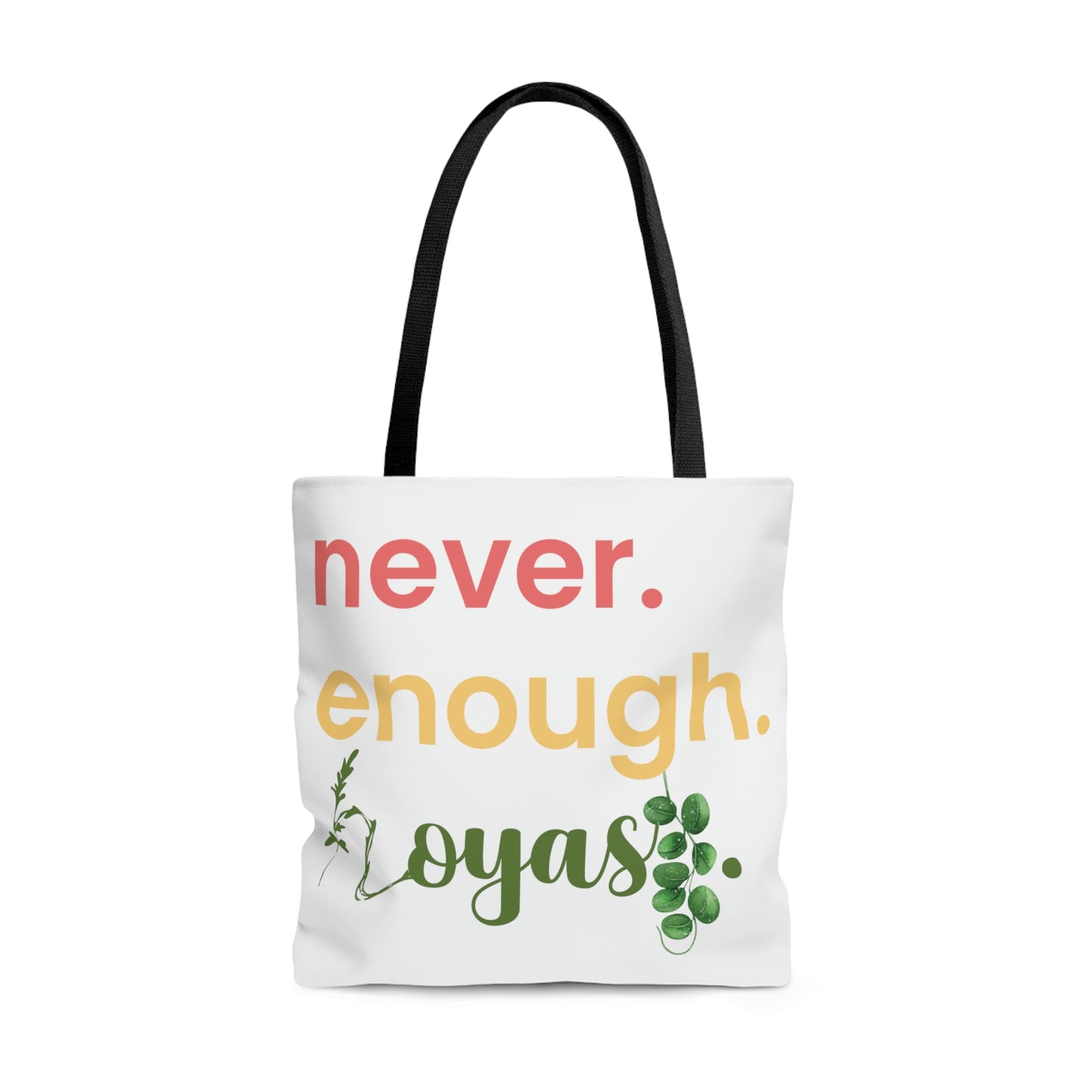 HOYAHOLIC NEVER ENOUGH HOYAS TOTE BAG