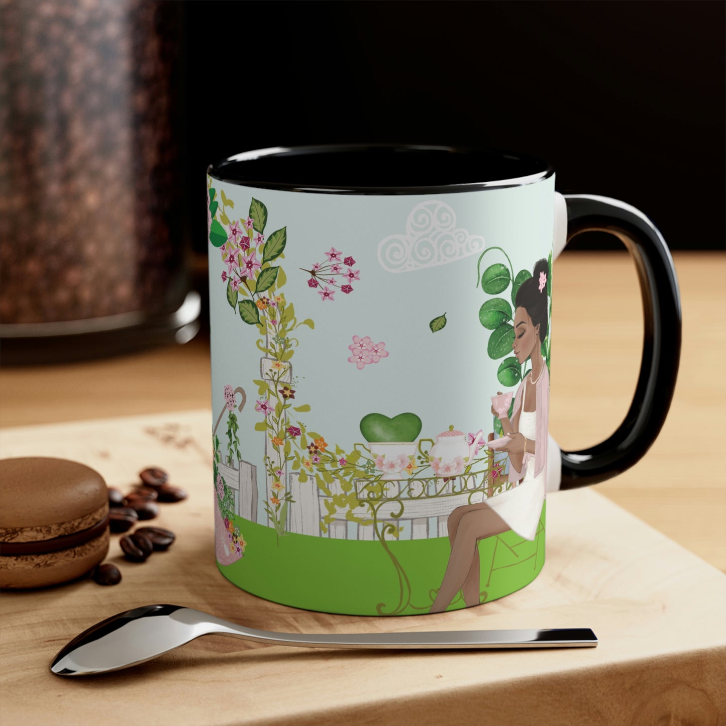 HOYAHOLIC HIGH TEA GARDEN TWO-TONE MUG 11oz