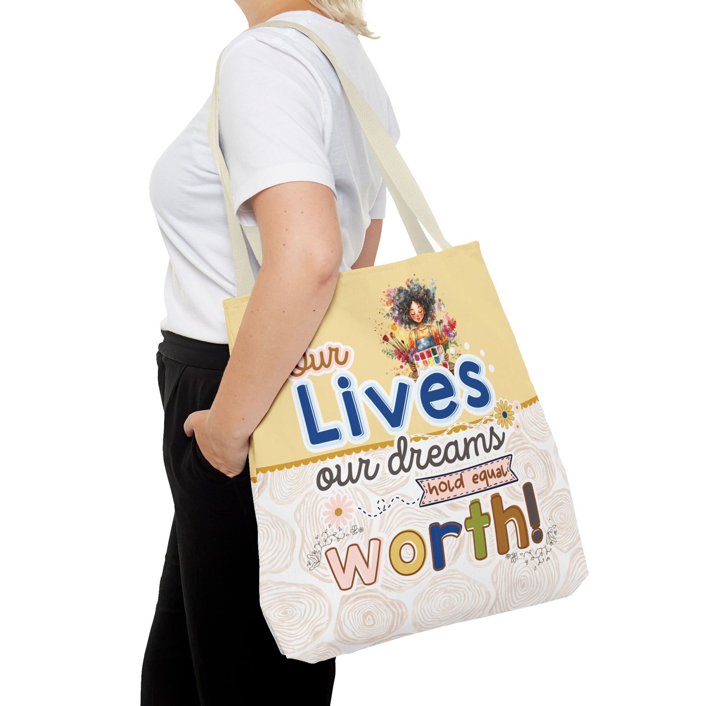 OUR LIVES TOTE BAG