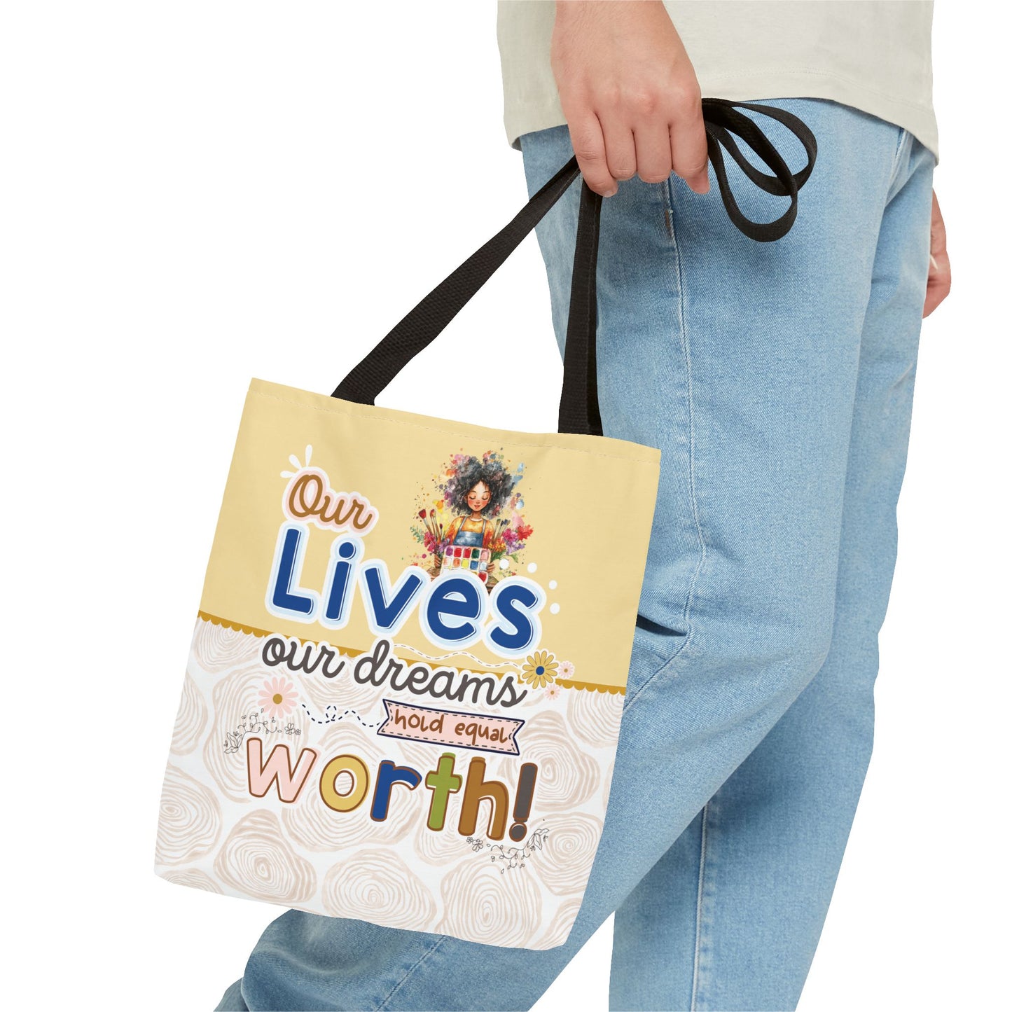 OUR LIVES TOTE BAG