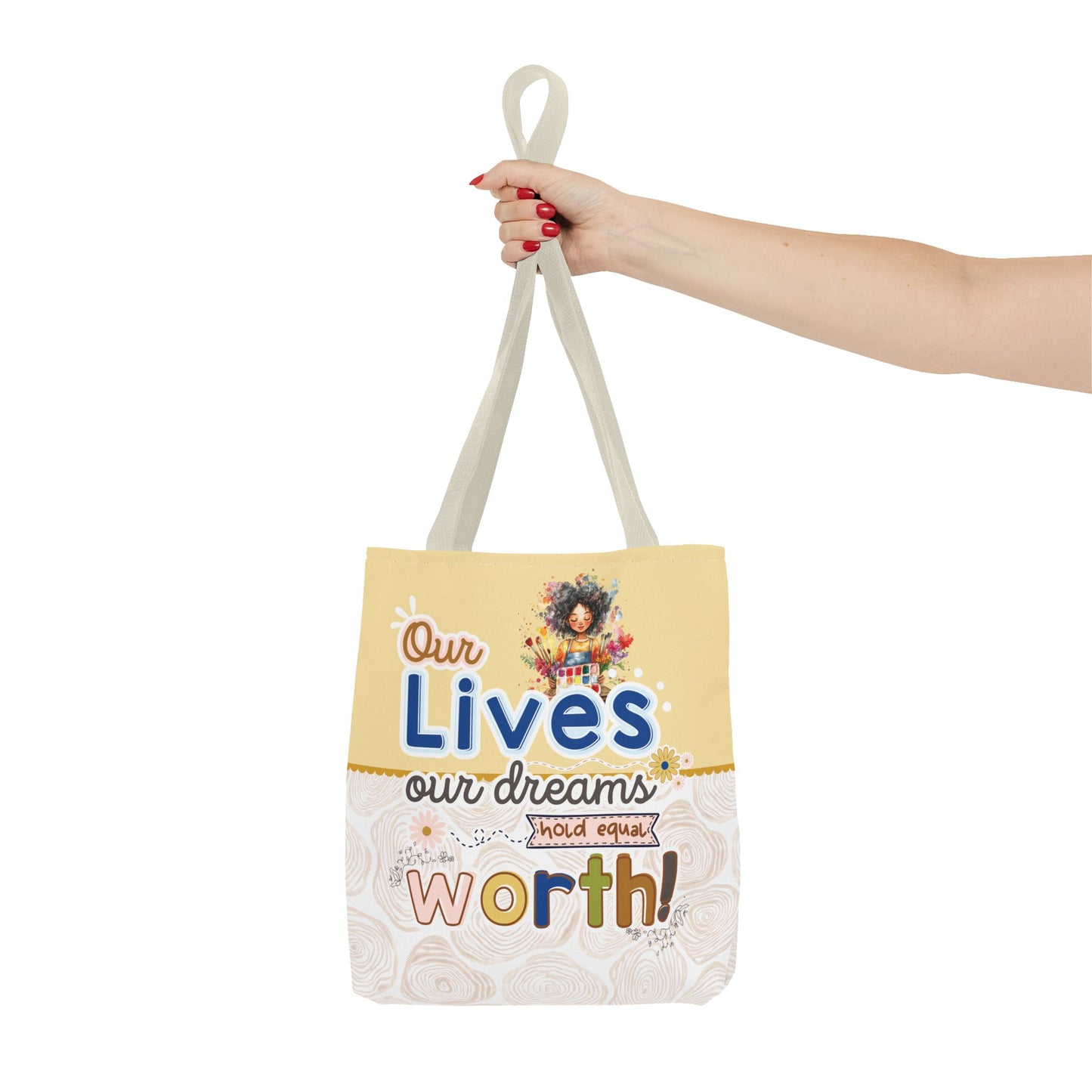 OUR LIVES TOTE BAG