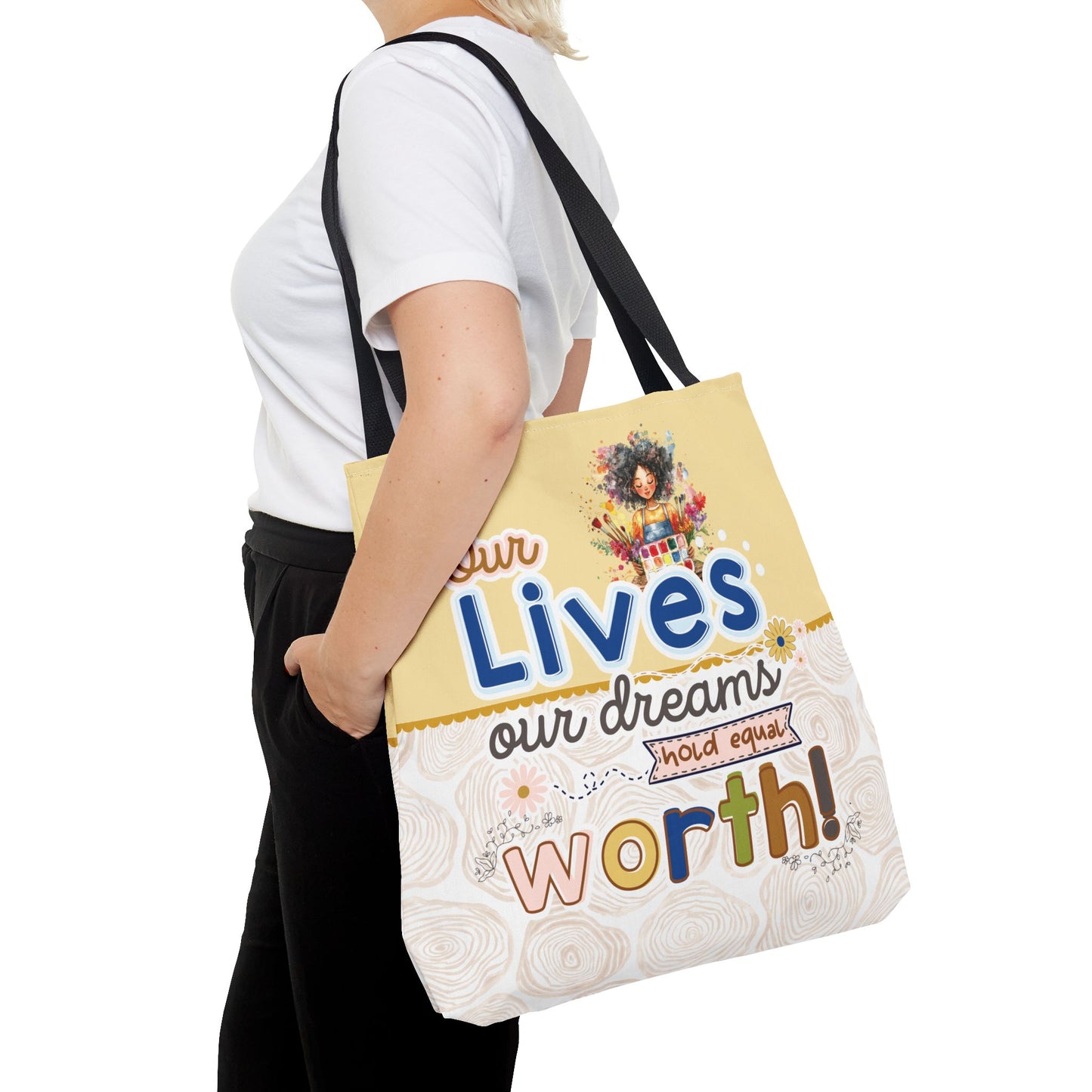 OUR LIVES TOTE BAG