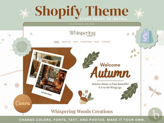 SHOPIFY THEME - Whispering Woods Creations