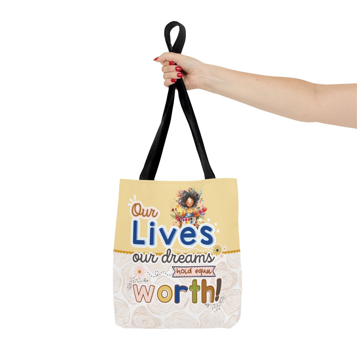 OUR LIVES TOTE BAG