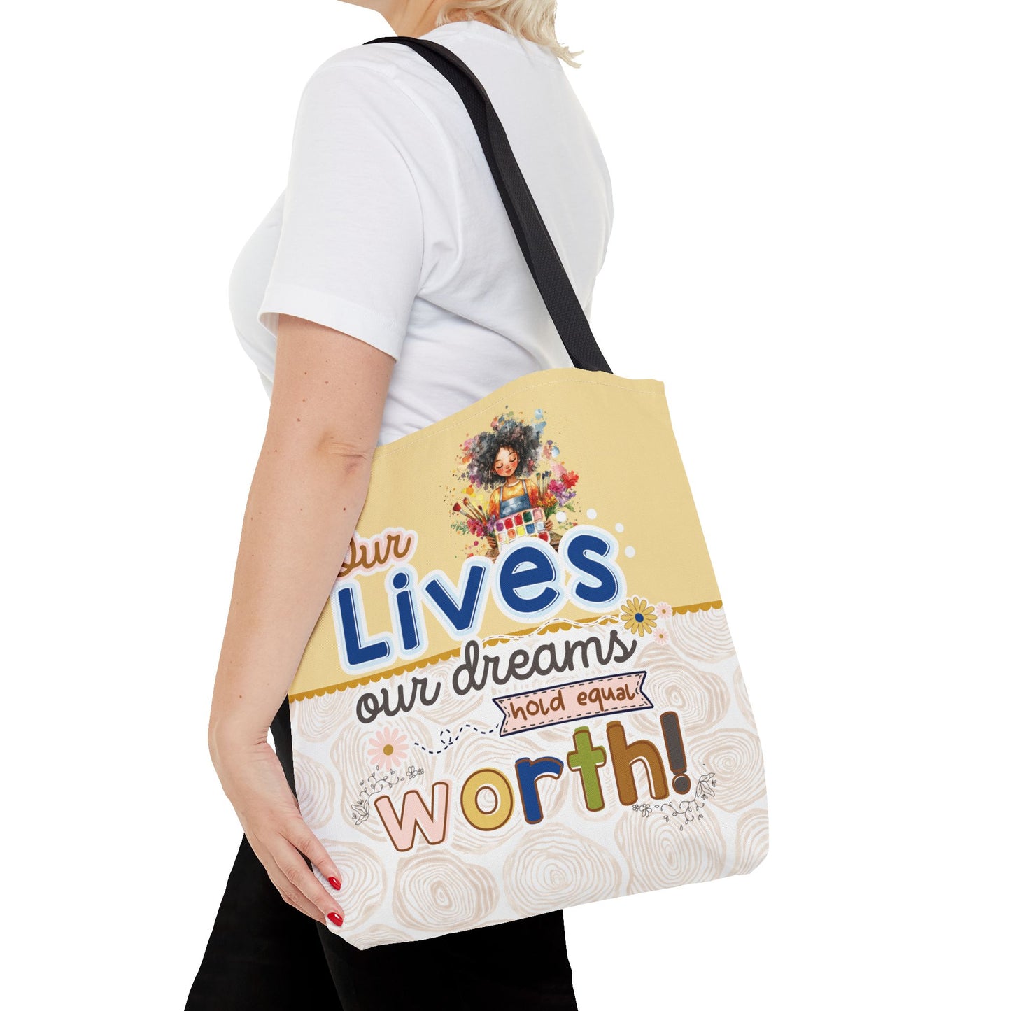 OUR LIVES TOTE BAG