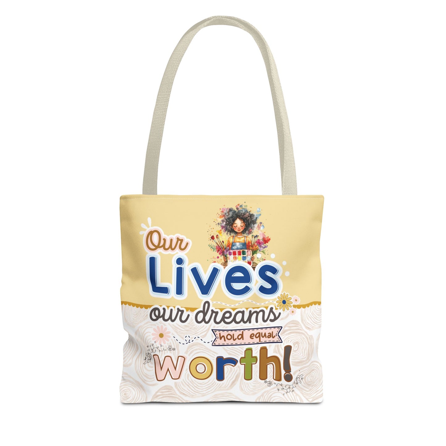 OUR LIVES TOTE BAG