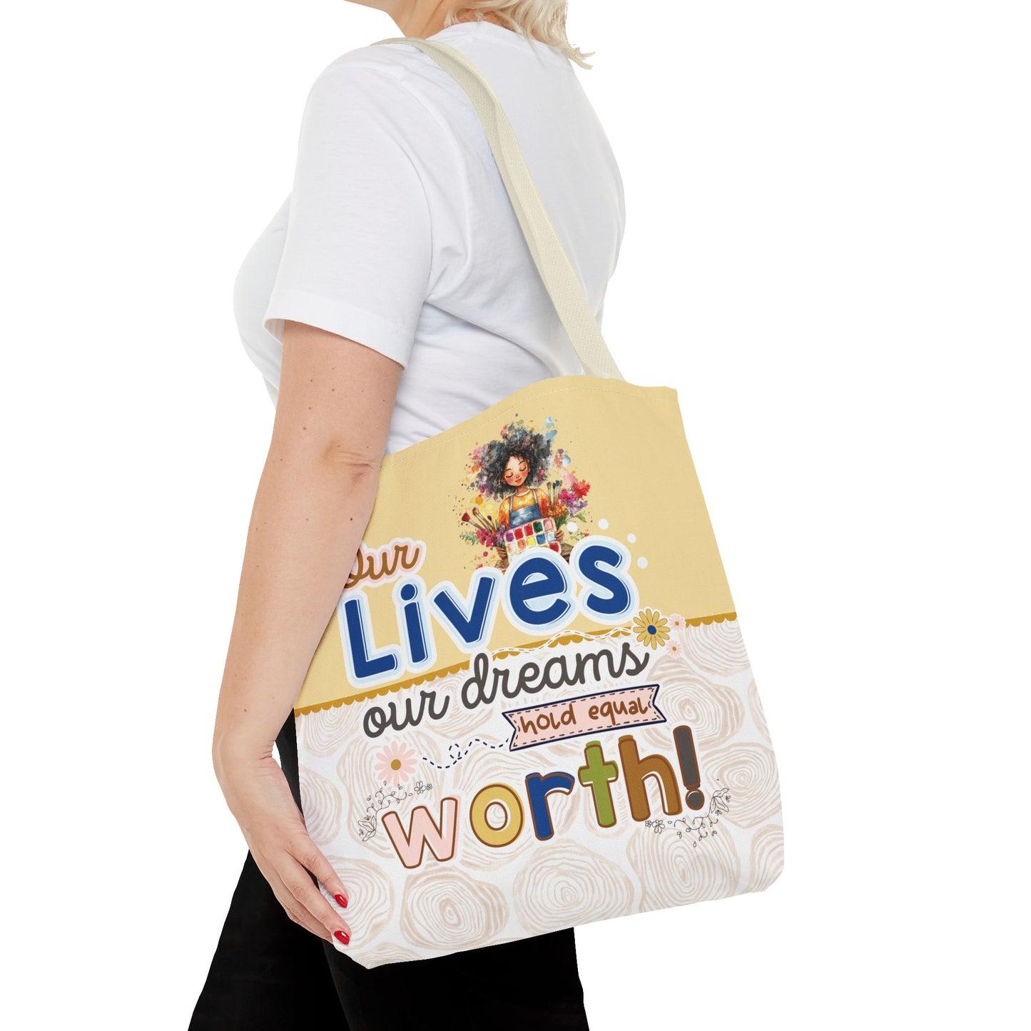 OUR LIVES TOTE BAG