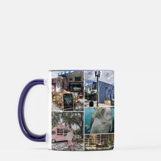 West Palm Beach Mug 11 oz. (Dark Blue + White)