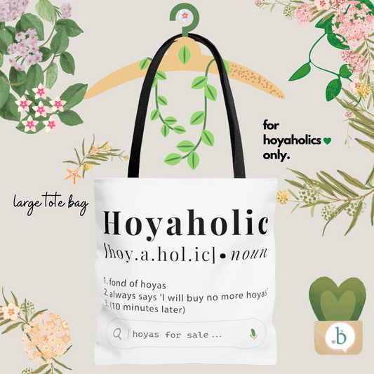 HOYAHOLIC DICTIONARY DEFINITION TOTE BAG