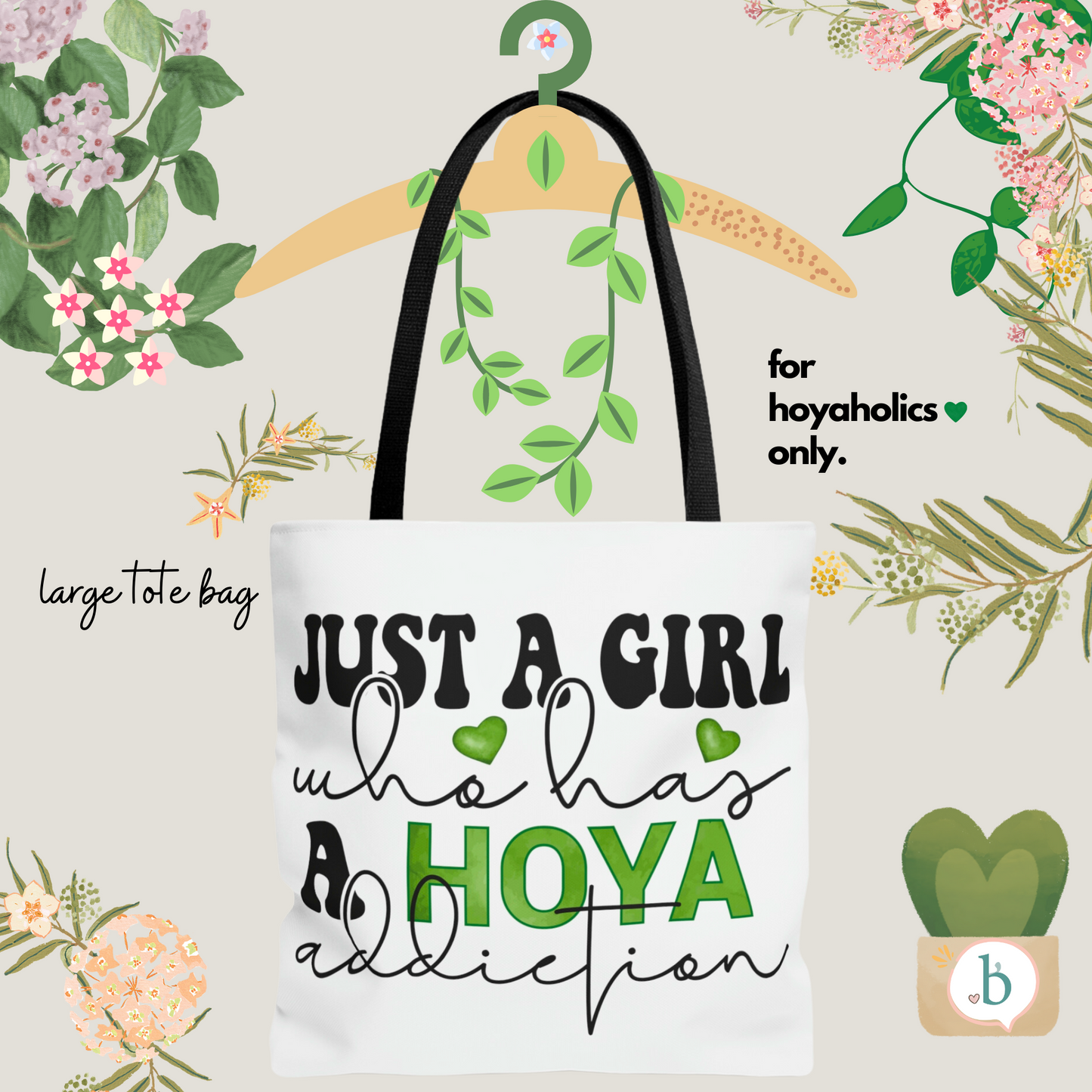 HOYAHOLIC HOYA GIRL TOTE BAG