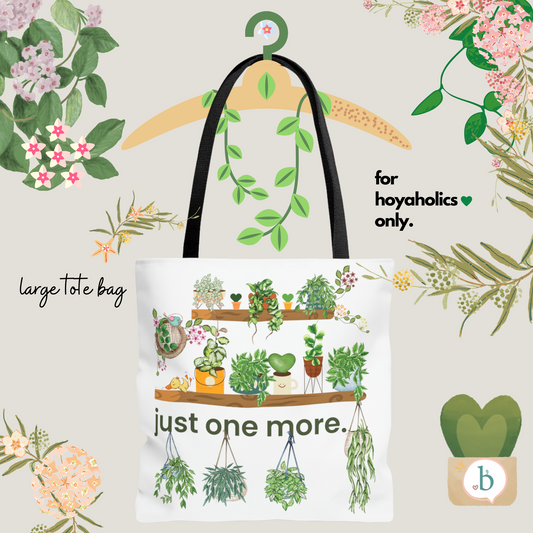 HOYAHOLIC JUST ONE MORE TOTE BAG