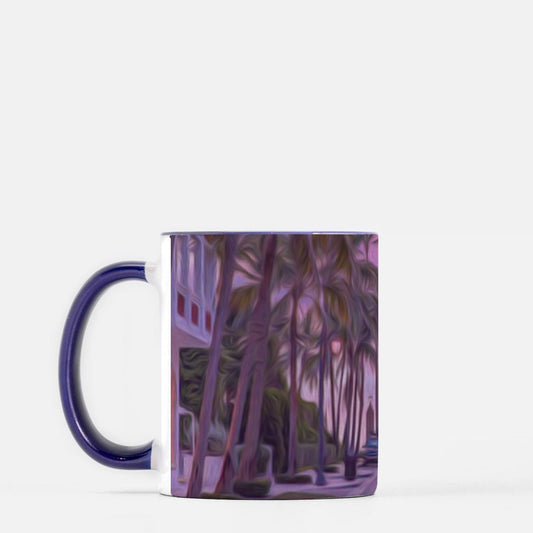 Worth Ave Mug 11 oz. (Dark Blue + White)