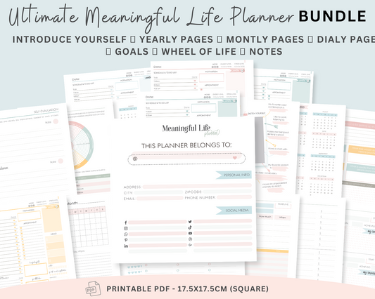 Ultimate Meaningful Life Planner 2023 2024