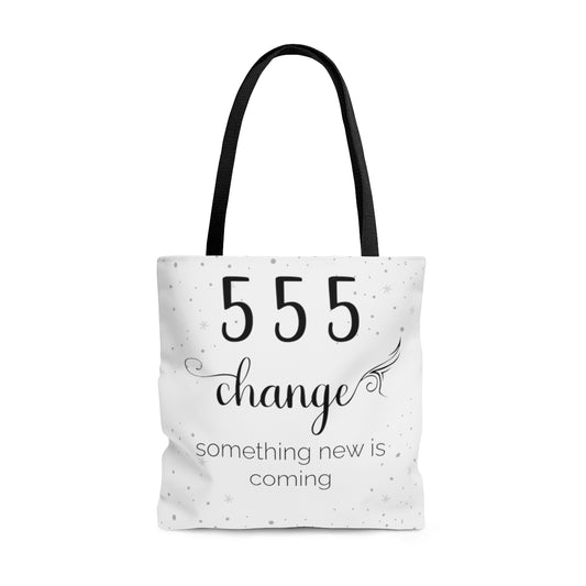 ANGEL NUMBER 555 TOTE BAG