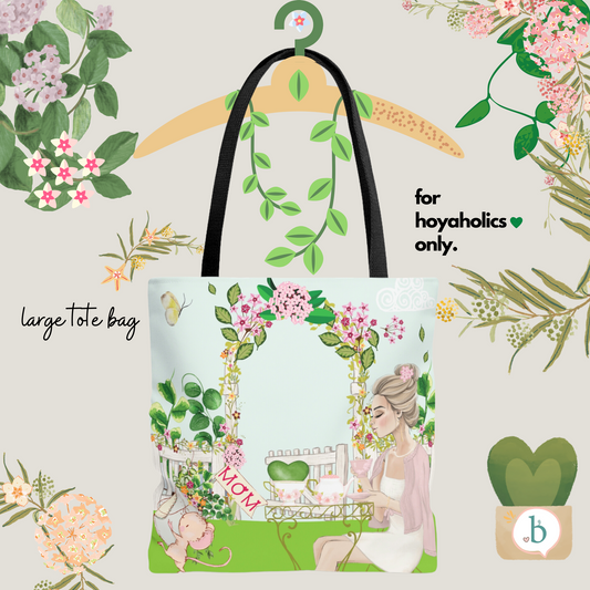 HOYAHOLIC HIGH TEA HOYA GARDEN TOTE BAG